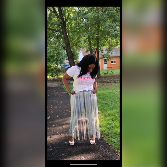 Fringe tassle jeans - Picture 3 of 3